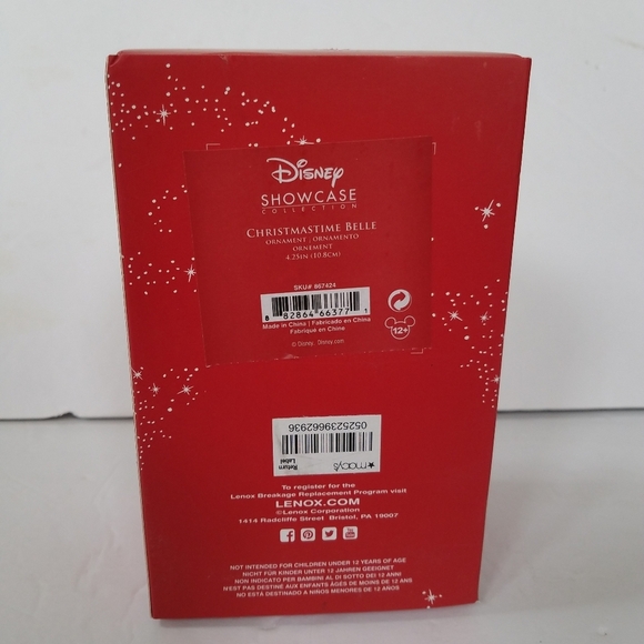 Lenox Disney Christmastime Belle - Picture 5 of 9